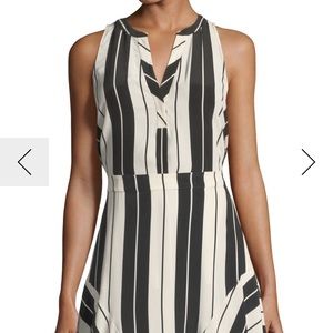 Joie Aruna sleeveless striped silk top sz XS